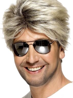 Smiffy's Men's 80's Street Wig Short and Straight